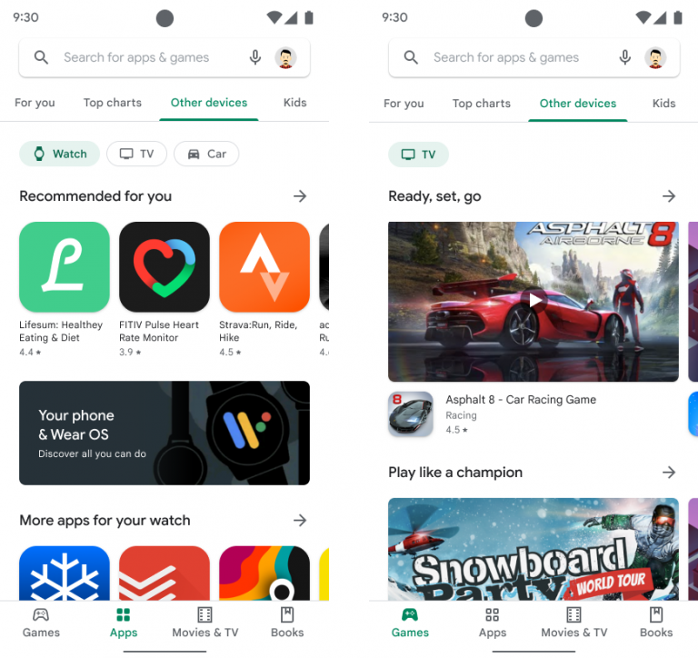 google play wear os