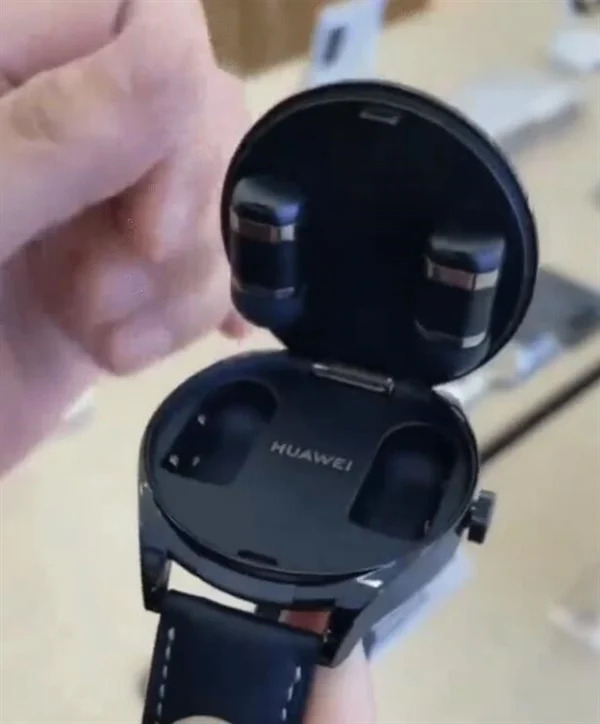 新品未開封！イヤホン内蔵スマートウォッチHUAWEI WATCH Buds 茶-