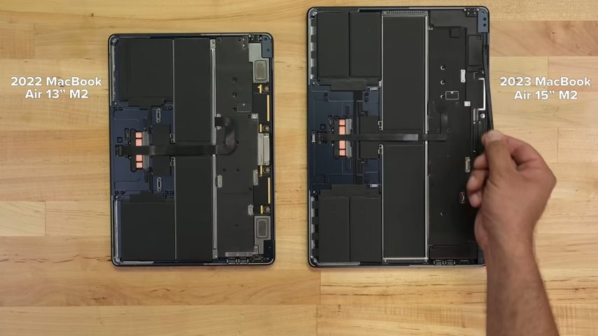 iFixitが15インチMacBook Airを分解。バッテリーは急速充電しやすい構成に