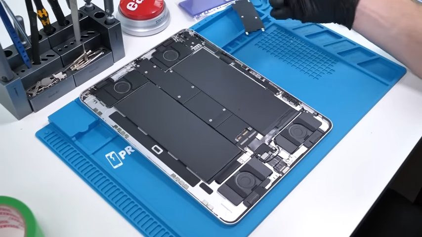 極薄M4 iPad Proの分解動画が公開。効率的な冷却システム、修理しやす 