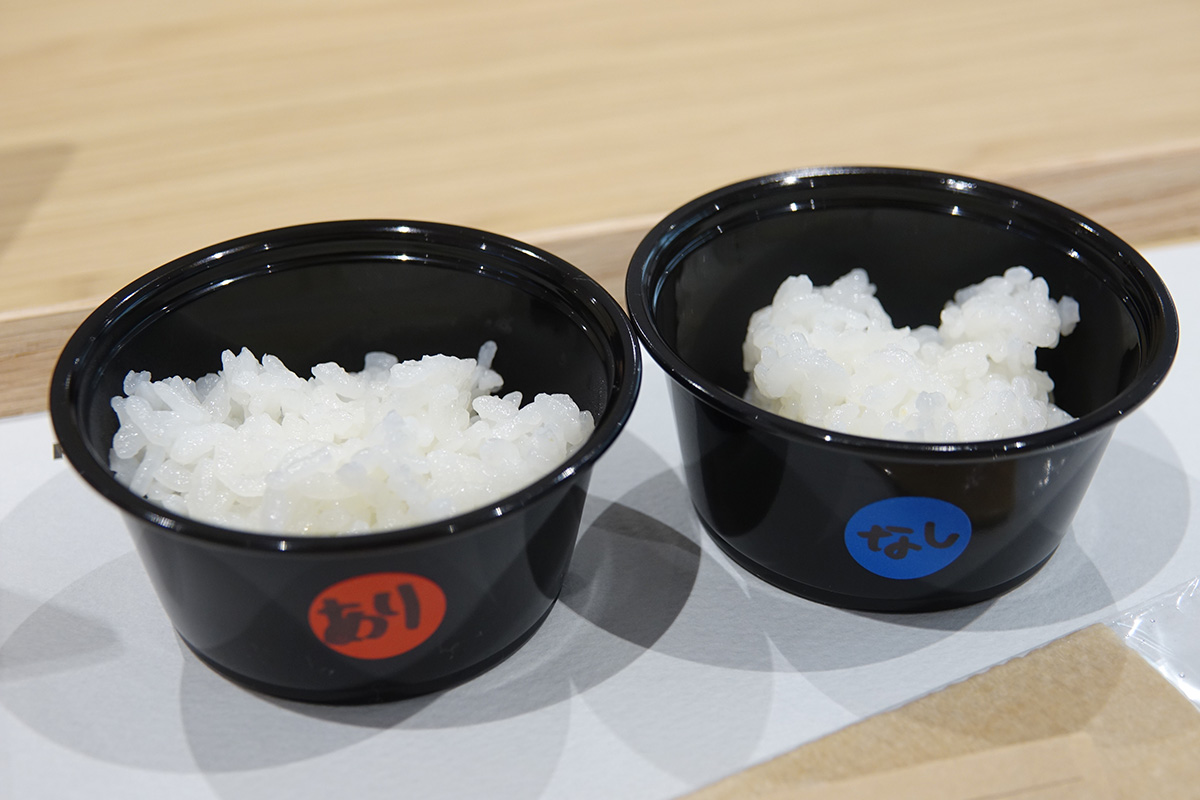 食べ比べで用意されたお米